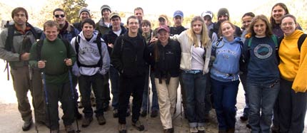 Group shot of participants at the retreat